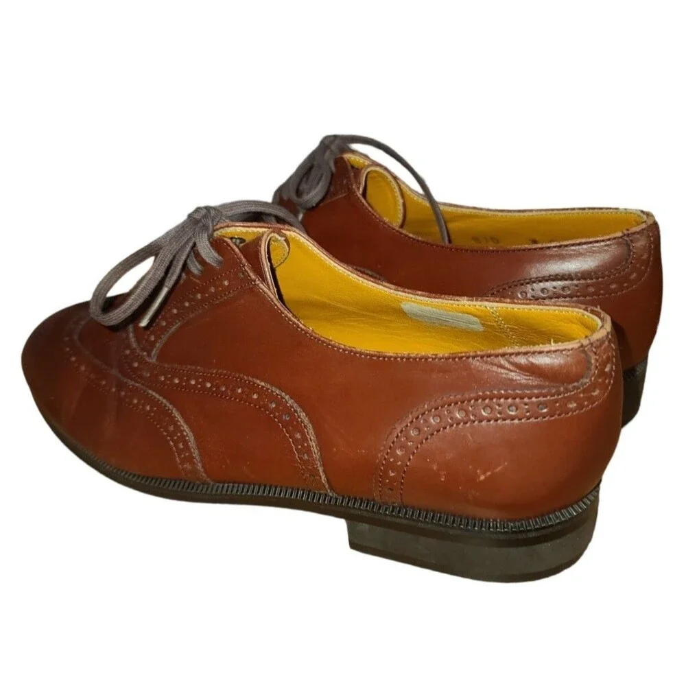 Men Brown Regal Geox System Wing Tip Brogue Oxford Shoe Japan Sz 24 - 6/6.5 US